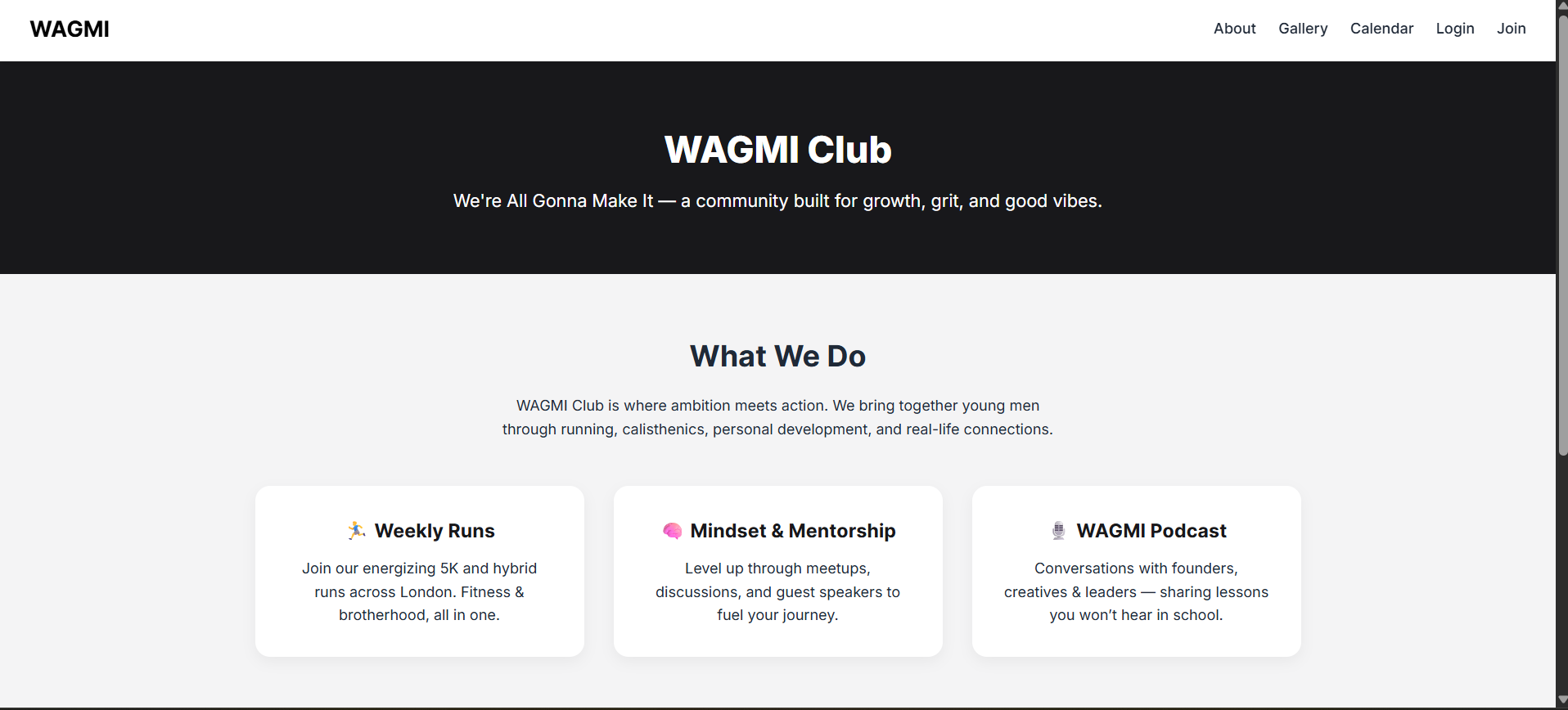 WAGMI Club: Community Platform & Branding